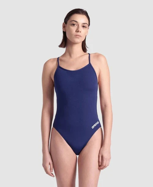 ARENA Women's Maxlife Solid Lace Back One Piece Swimsuit CPPP