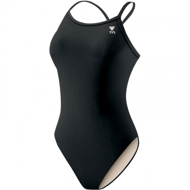 TYR Girls' TYReco Solid Diamondfit One Piece Swimsuit - Youth