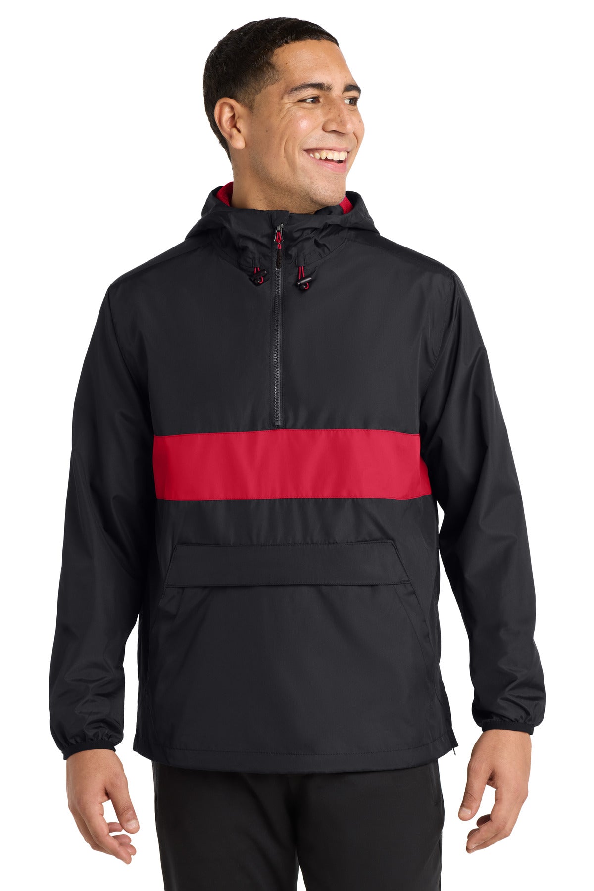 black/true red