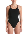 NIKE Women's Hydrastrong Solid Lace Up Tie Back One Piece Swimsuit CPPP